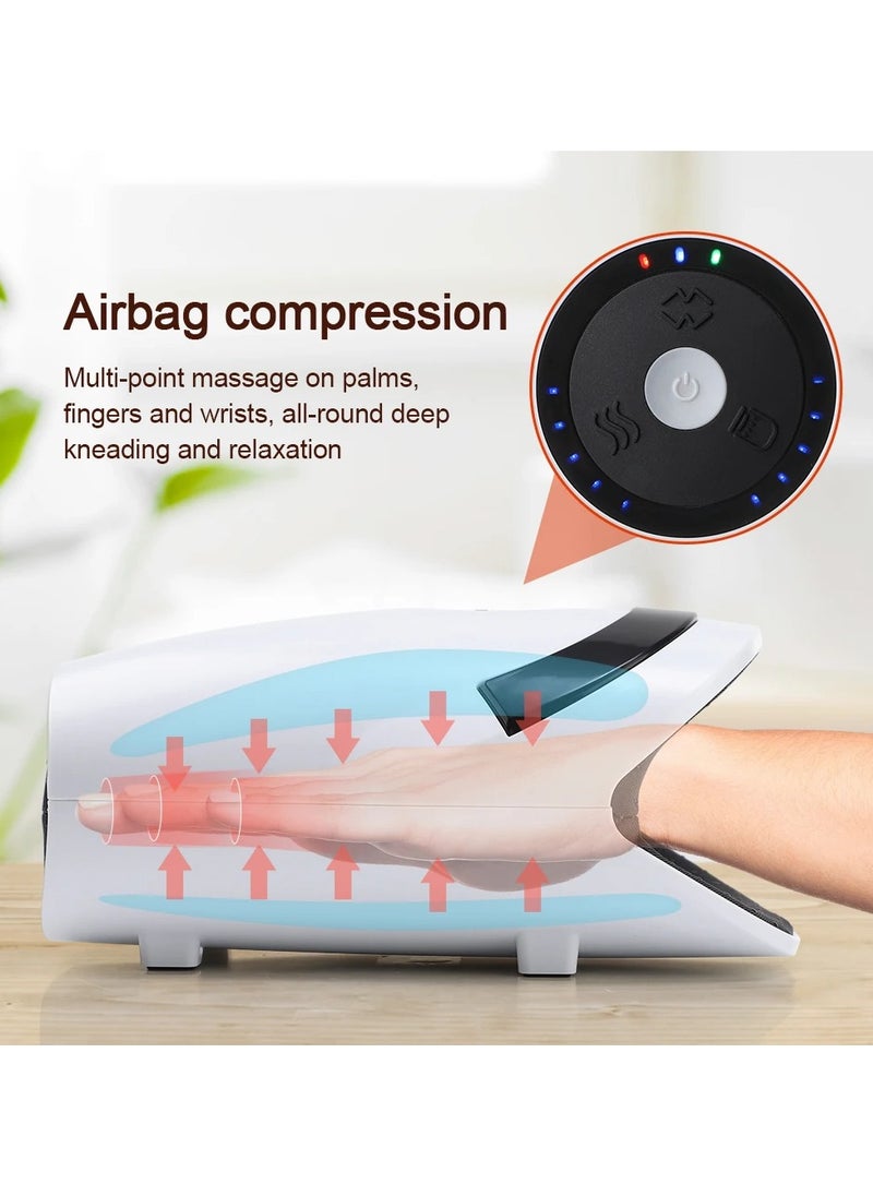 AROAQ Hand Massager Machine for Wrist Arthritis Pain Relief Vibartion Heat and Pressure Acupoint Physiotherapy Palms Hand Shiatsu  - Image 3