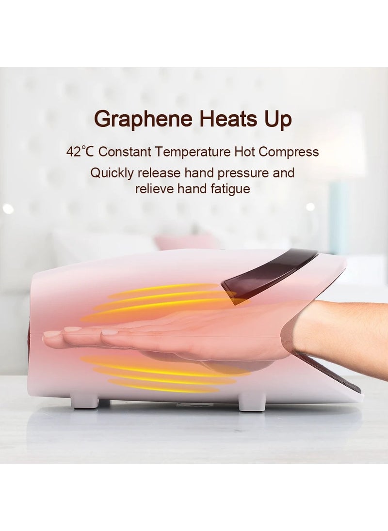 AROAQ Hand Massager Machine for Wrist Arthritis Pain Relief Vibartion Heat and Pressure Acupoint Physiotherapy Palms Hand Shiatsu  - Image 5
