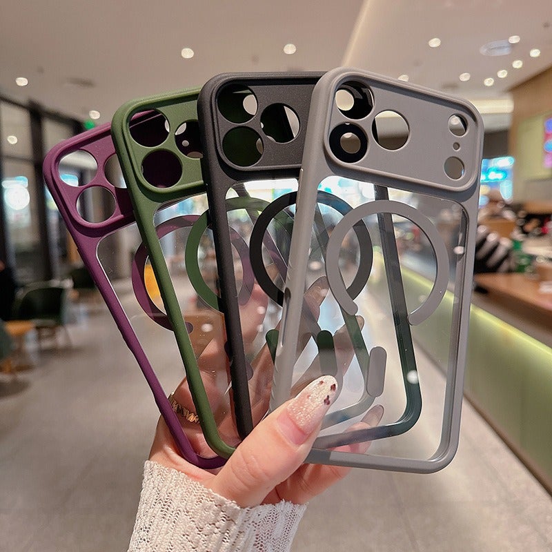 غطاء MagSafe بTPU + PC لـ iPhone 17 / 17 Air / 17 Pro / 17 Pro Max باللون Apple مضاد للانزلاق مغناطيسي من مادة TPU مع مغناطيس قوي وملمس غير لامع مع قبضة مضادة للانزلاق مع مقاوم للخدش - Image 2