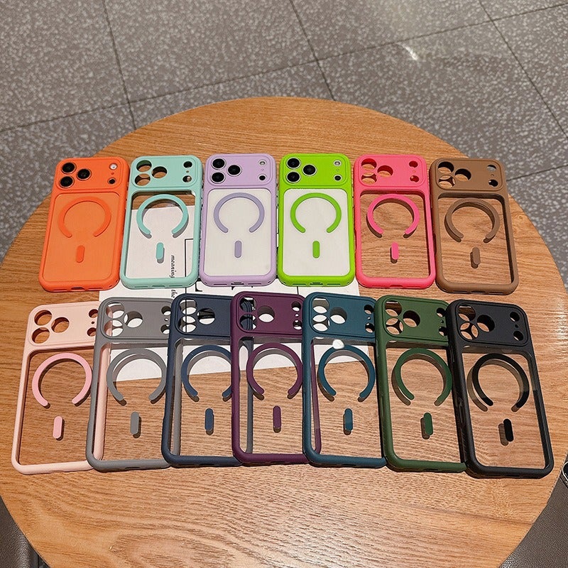 غطاء MagSafe بTPU + PC لـ iPhone 17 / 17 Air / 17 Pro / 17 Pro Max باللون Apple مضاد للانزلاق مغناطيسي من مادة TPU مع مغناطيس قوي وملمس غير لامع مع قبضة مضادة للانزلاق مع مقاوم للخدش - Image 3