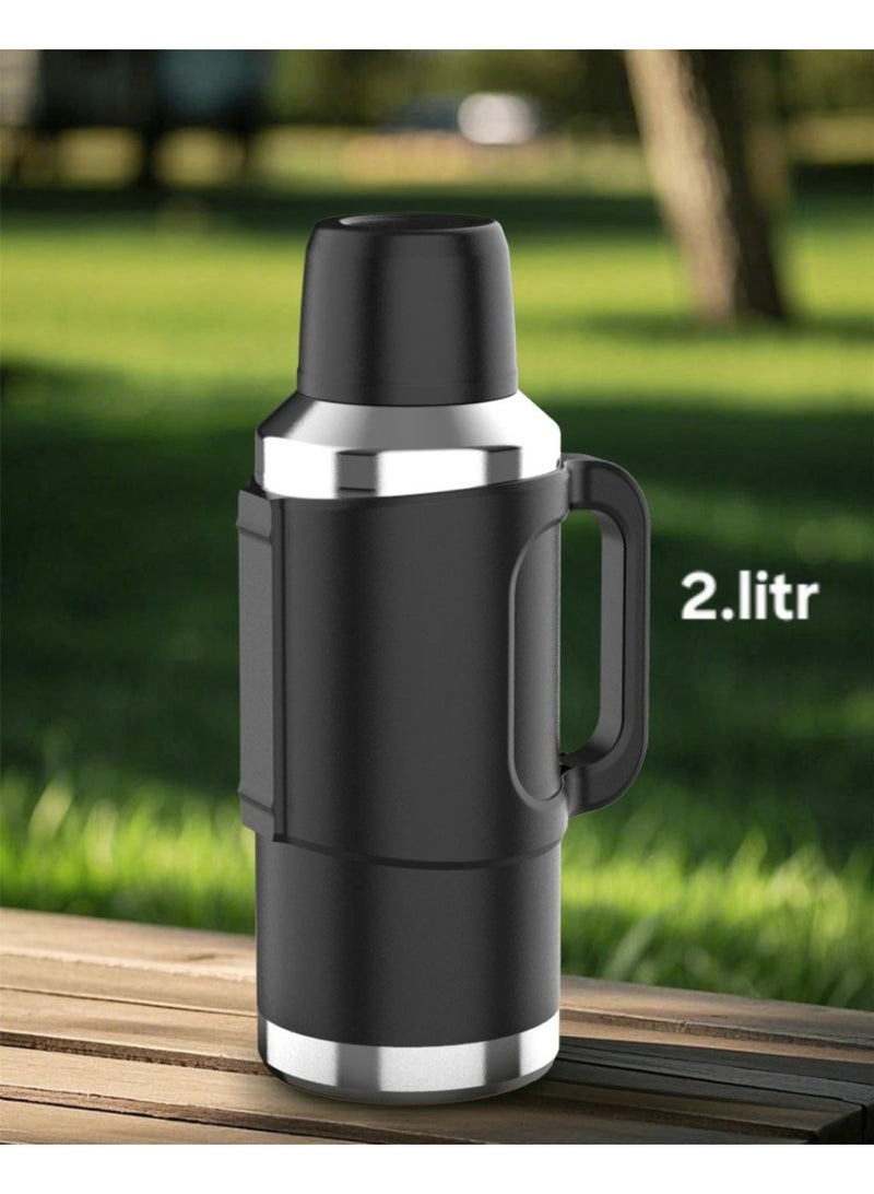 Homex vacuum flask 2L/304 Stainless steel inner/Long heat retention/Heavy duty /Durable Travel design