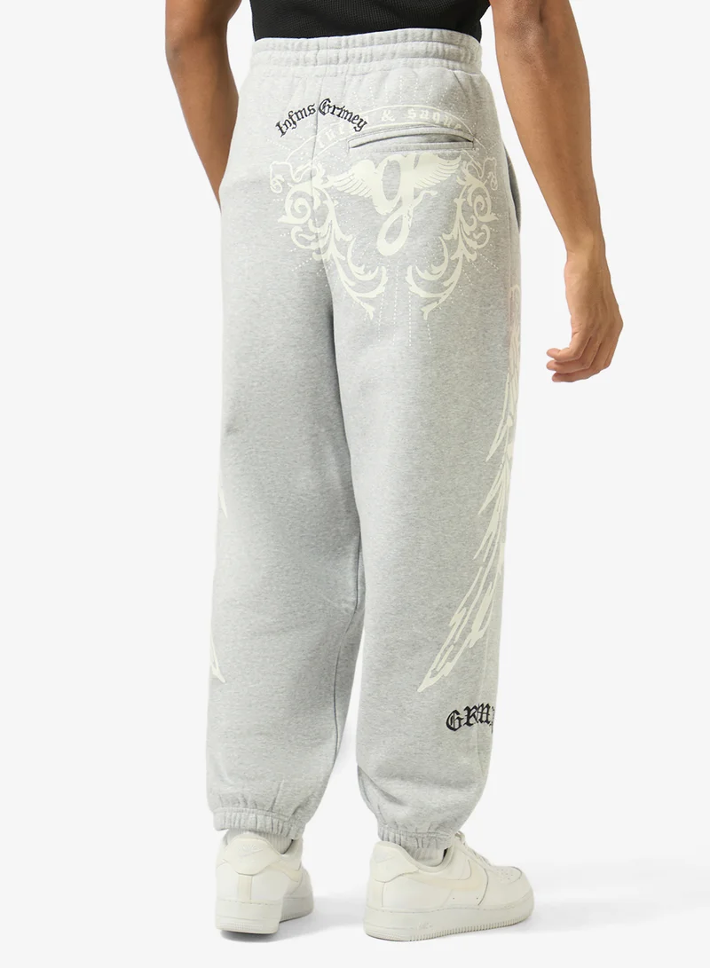 Grimey  Chief Watcher Baggy Sweatpants for Men | Best Price UAE