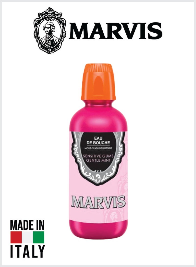 Marvis Gentle Mint Mouthwash – Mild Mint Formula for Sensitive Gums & Long-Lasting Freshness 400ML