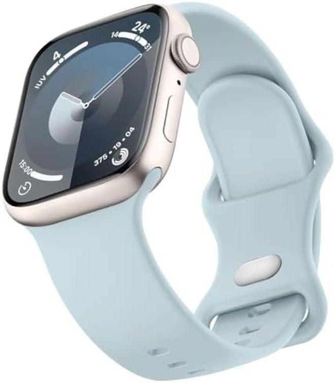 Mugust Sport Bands Compatible with Apple Watch Band 42mm 41mm 45mm 49mm 40mm 44mm 38mm 42mm 46mm, Silicone Waterproof Strap for iWatch Series 10 9 8 7 6 5 4 3 2 1 Ultra 2/Ultra SE/SE 2 Women Men - Image 1