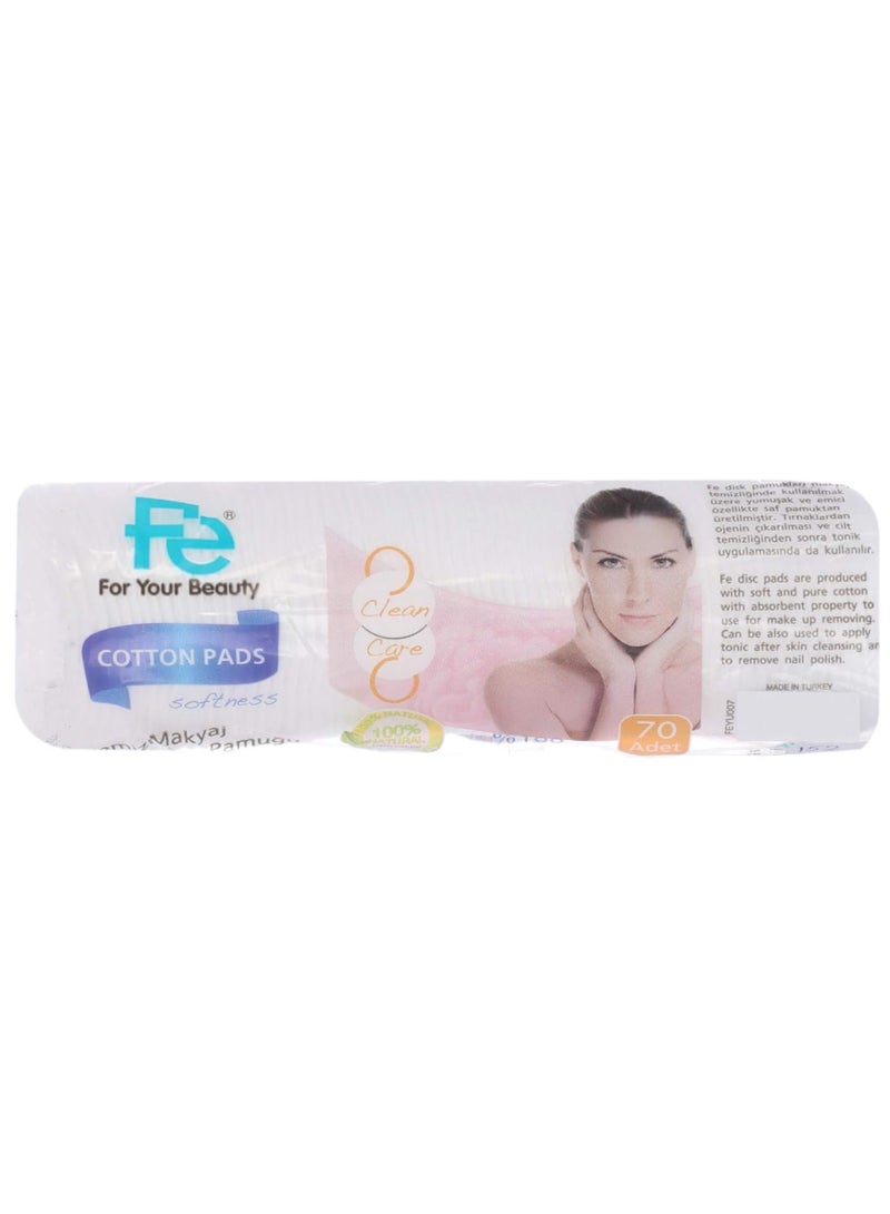 FE COTTON PADS MAKYAJ TEMIZLEME 70 ADET