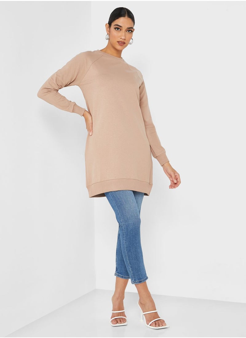 Refka by modanisa - Crew Neck Sweatshirt - Image 1