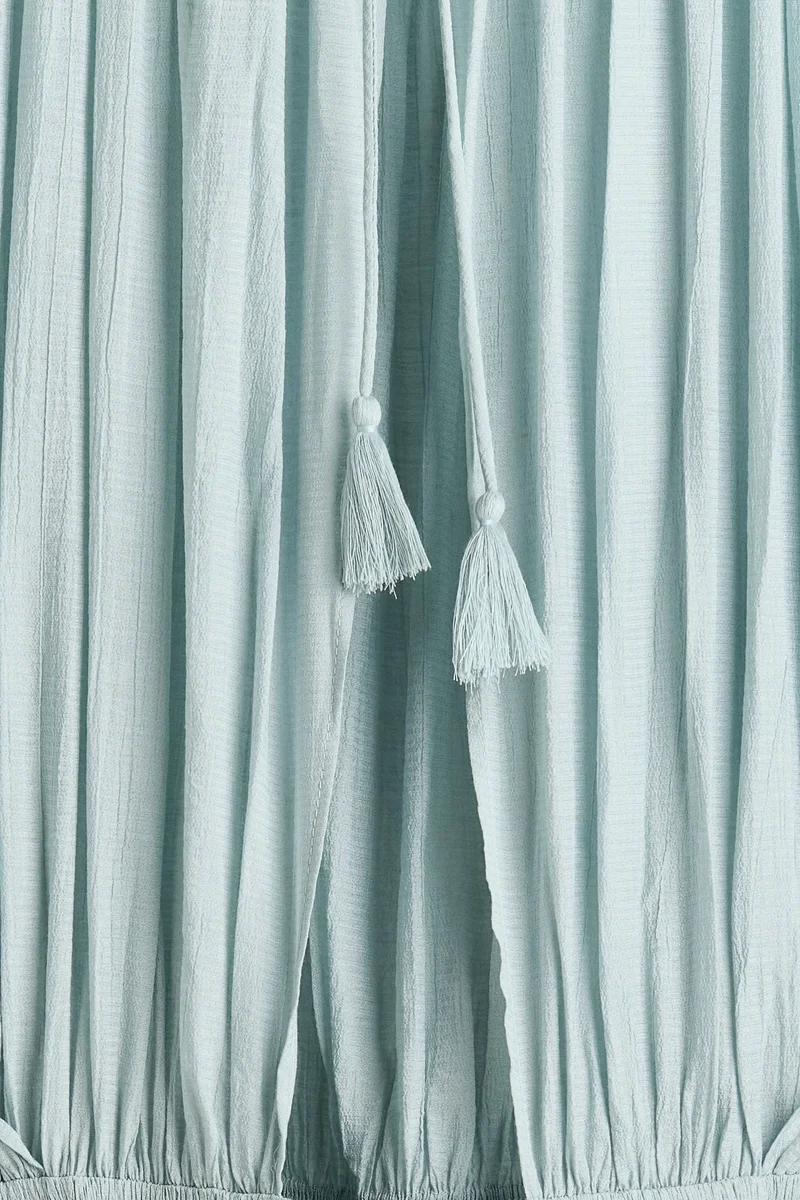 H&M Smocked cape-detail dress