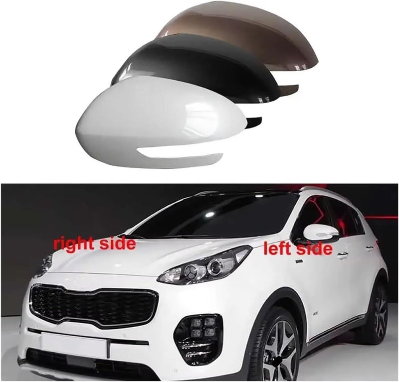 for Kia KX5 2016 2017 2018 Car Rearview Mirror Housing Door Wing Cover Car Rearview Mirror Cover(1pcs Coffee Brown L) - Image 3
