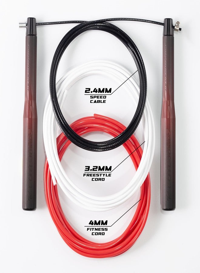 Elite Jumps Sports Performance Jump Rope Bundle - High Performance Speed Rope for Workouts - Aluminium 6.5" Long Handles - Skip Rope for Fitness Aerobic Exercise & Cardio Training - Image 2