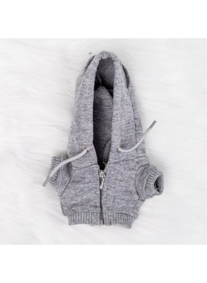 null - 17CM Labubu Labubu Macaron Clothes Doll Clothes Zipper Hole Hoodie Versatile Cute In Stock-Specifications:17cm Labubu For-Color:Red Zippered Hooded Sweatshirt - Image 1