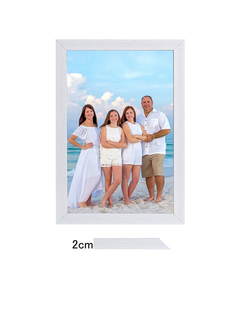 برواز صور حائط مقاس A4 مقاس 20x30 سم 6 قطع أبيض - Image 4