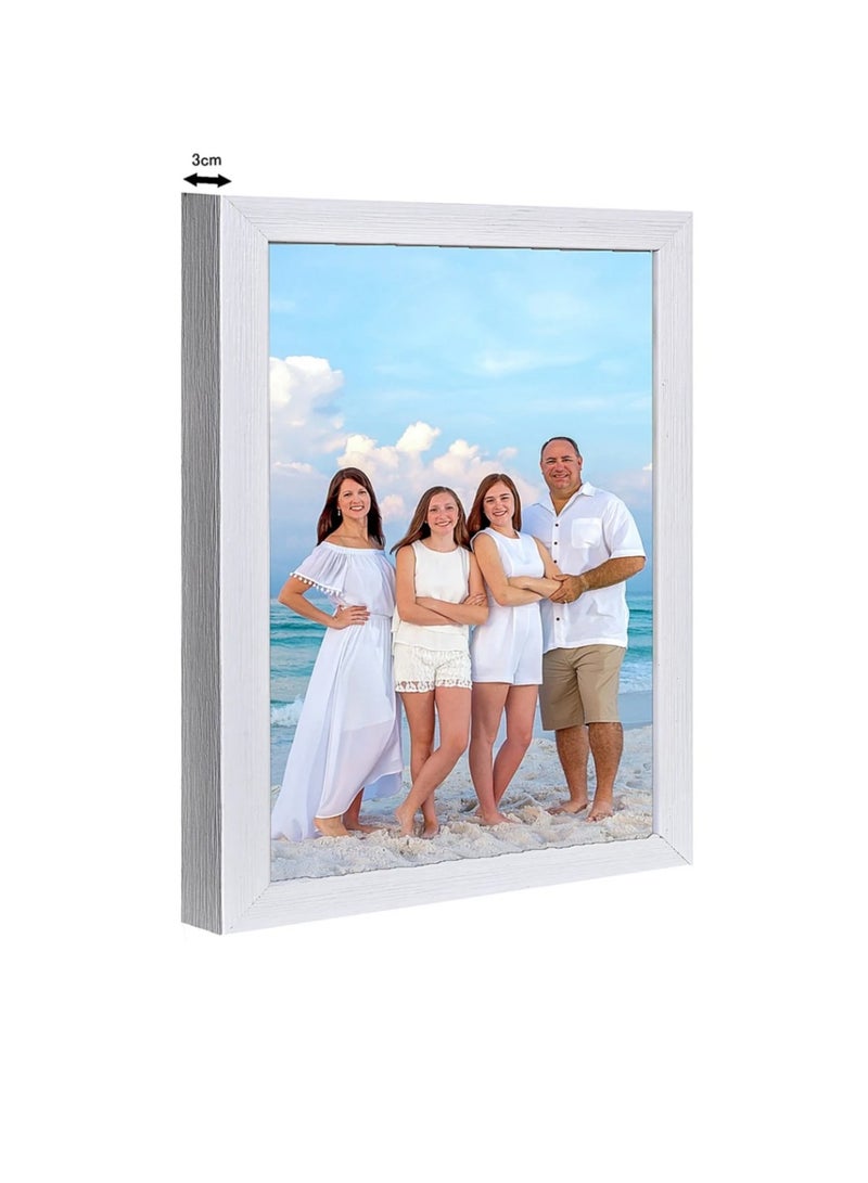 برواز صور حائط مقاس A4 مقاس 20x30 سم 6 قطع أبيض - Image 5