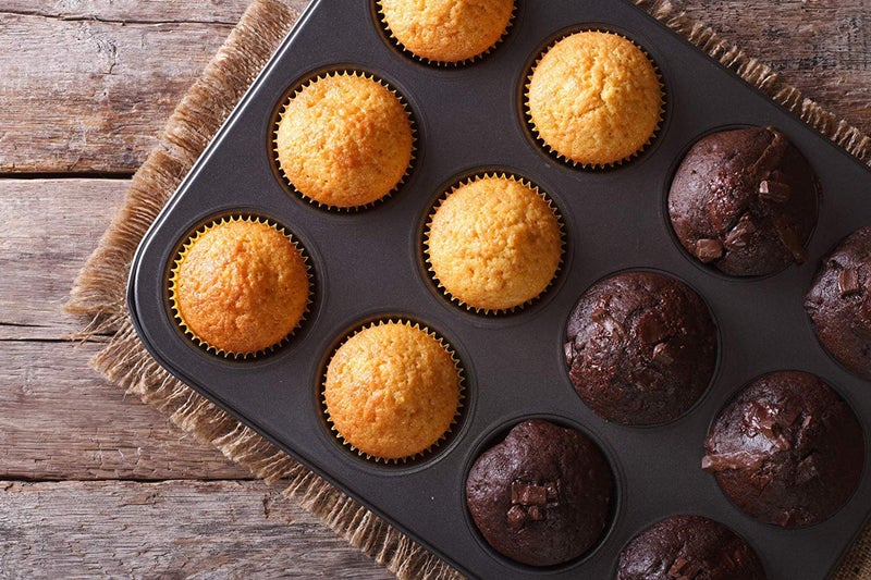 H H CREATION 12 Cup Muffin Pan NonStick Baking Pans Easy to Clean and Perfect for Making Jumbo Muffins Cup Cake Black - Image 4