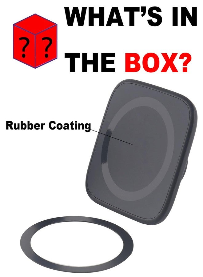 Rigdance 17mm Magnetic Phone Mount Base for MagSafe 0.67" Ball Socket, Replacement Phone Car Mount Accessory (Simple Square Design) - Image 3