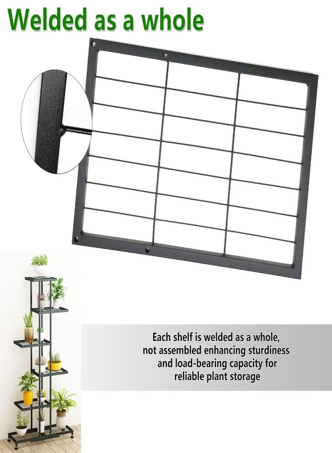 Twhep Metal Plant Stand, 6 Tier 12 Potted, Upgrade Multiple Plant Rack Shelf Organizer, Indoor Planter Display Shelving Unit for Patio Garden Corner Balcony Living Room - Image 3