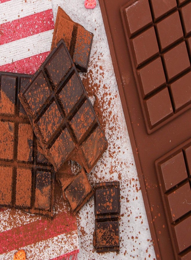 وي بيك قالب سيليكون لقطع الشوكولاتة من ويبيك، عبوة من قطعتين، مناسب لقطع الشوكولاتة الكبيرة (4 أونصة)، قالب سهل الفك، صينية خبز - Image 5