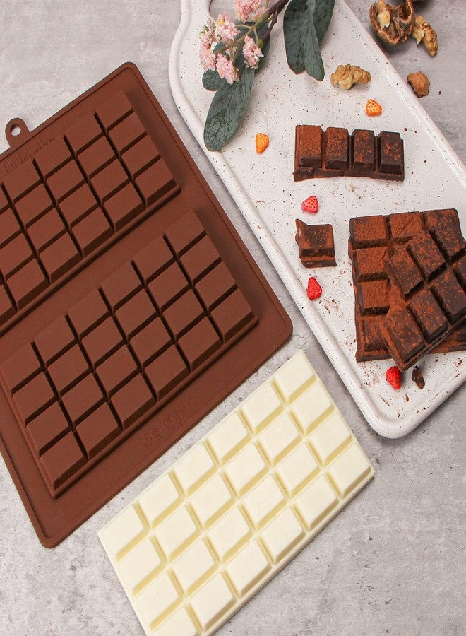 وي بيك قالب سيليكون لقطع الشوكولاتة من ويبيك، عبوة من قطعتين، مناسب لقطع الشوكولاتة الكبيرة (4 أونصة)، قالب سهل الفك، صينية خبز - Image 2