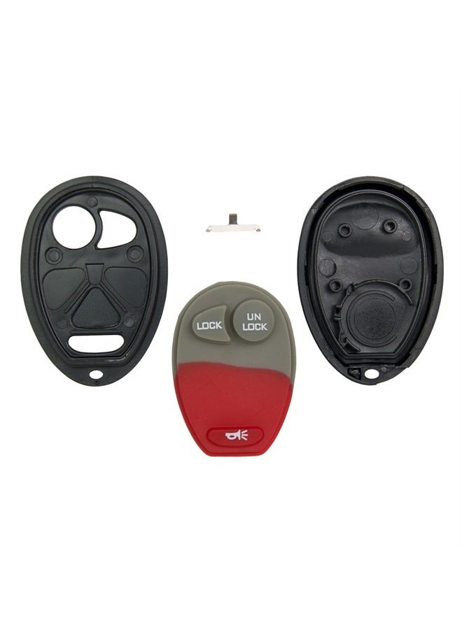 Keyless2Go Replacement for New Shell Case and 3 Button Pad for Remote Key Fob with FCC L2C0007T - Shell ONLY  - Image 1