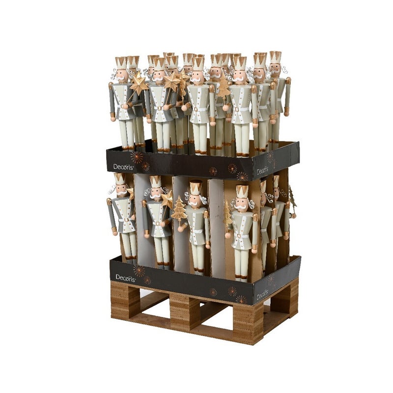 Kaemingk Nutcracker Iron Star & Tree Set 1 Piece Metal Christmas Ornaments, Holiday Tabletop & Garden Décor - Image 2