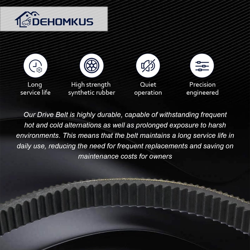 DEHOMKUS 422280652 Maverick X3 Drive Belt Replacement for CanAm Maverick X3 XDSXRSMAX All Models 20172022 Replace 422280651 417300383 422280654 422280280 - Image 4