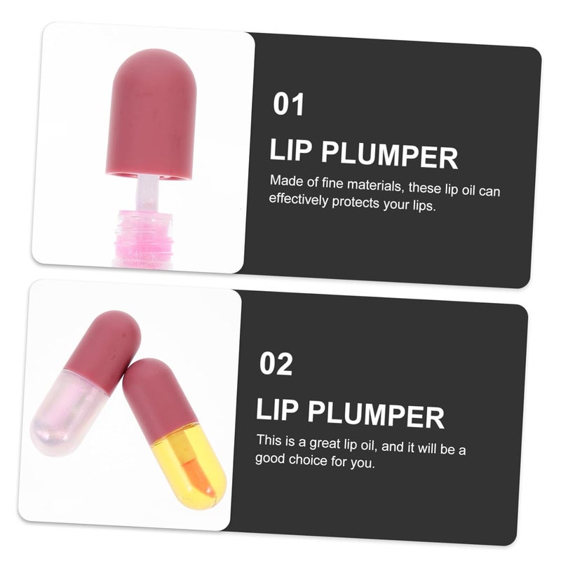 3Pcs Lip Oils Moisturizing Gloss for Nourishing Lip Care Portable Plumping Treatment for Healthy Smooth Lips for Family and Friends - Image 3