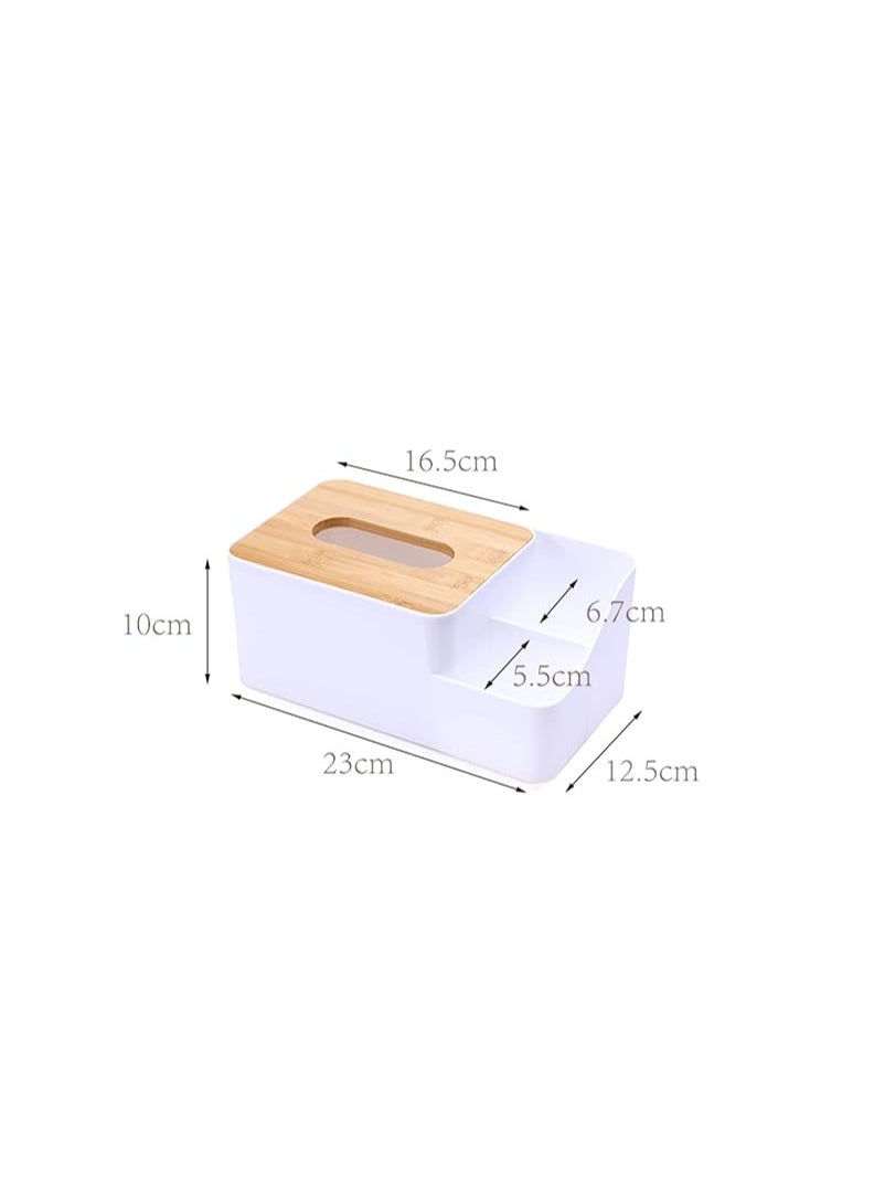 Generic Tissue Box Napkin Holder, Multifunctional Napkin Case with Storage Facial Tissue Box  - Image 2