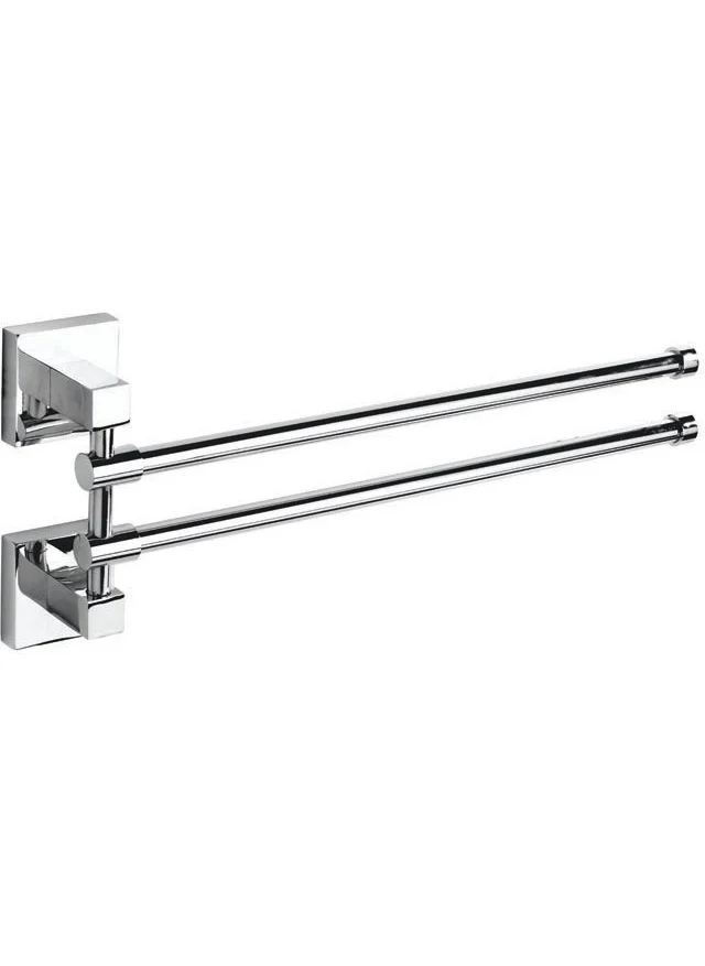 Saray Banyo Saray Bathroom Lidya Chrome 2-Piece Swivel Towel Bar