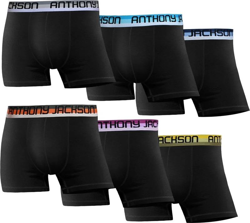 أنتوني جاكسون Lycra 6-Pack Premium Men's Boxer Morata