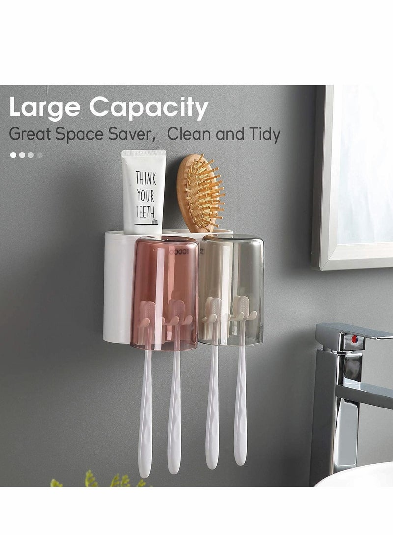 Toothbrush Holder Wall Mounted, Couple Mounted Set, Electric for Bathroom - Image 2