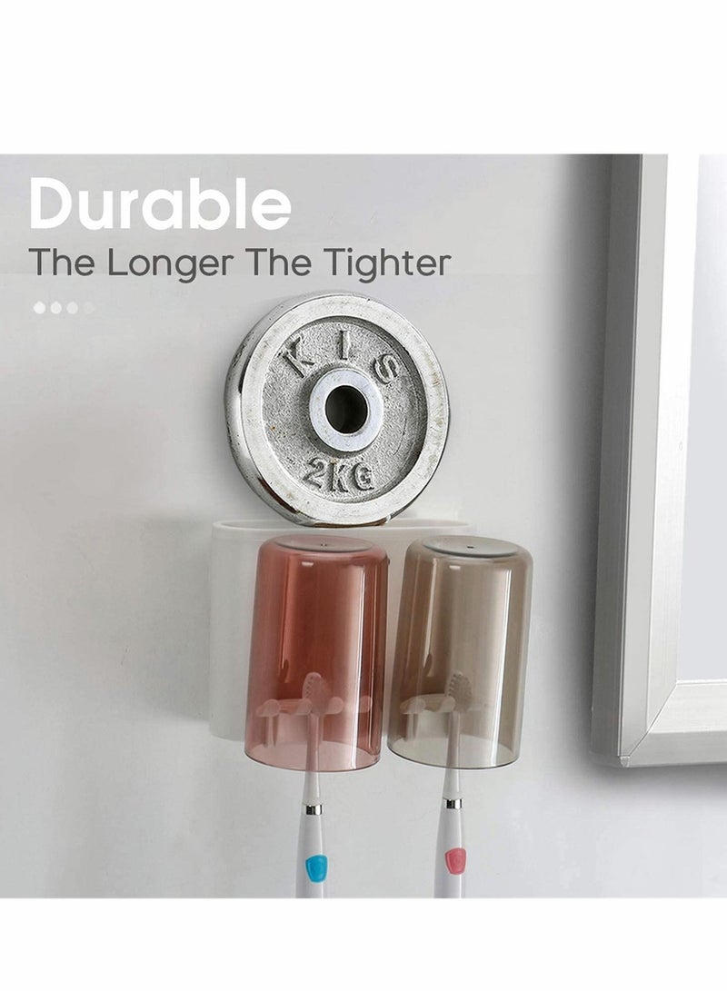 Toothbrush Holder Wall Mounted, Couple Mounted Set, Electric for Bathroom - Image 4