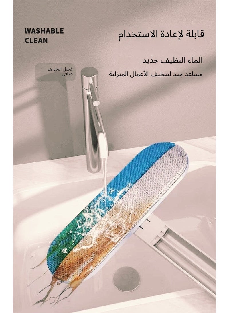 4 in 1 Reusable Lint Brush,Eco-Friendly Pet Hair Removal Brush, Manual Electrostatic Sticky Lint Pet Hair Dust Brush, Carpet Pet Dog Cat Hair Remover Brush, For Clothing, Sofa, Furniture, Bedding, Carpet  - Image 4