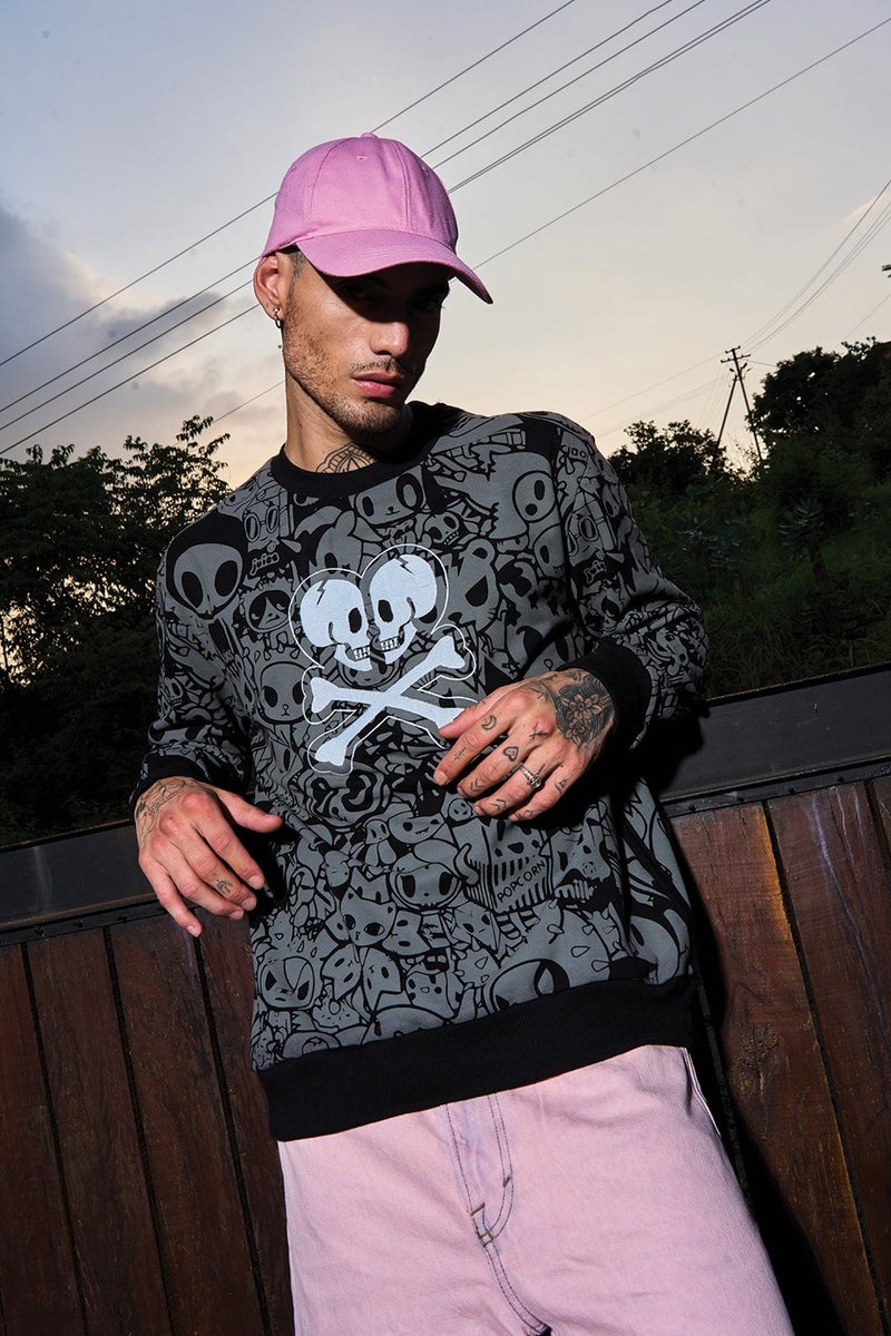 Bonkers Corner Heart Away Sweatshirt For Men's - Image 3