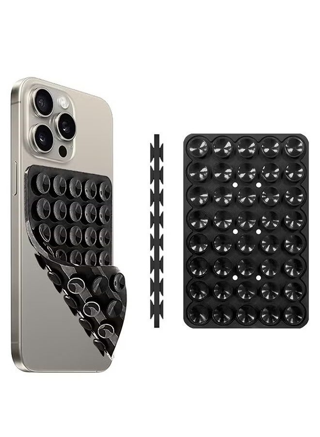 Sthxyfaith Silicone Suction Cup Phone Case Mount Double Sided, Phone Accessories Hands-Free Strong Grip Holder for Selfies and Videos, Silicon Phone Stand Sticky for iPhone and Android  - Image 1