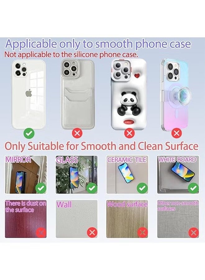 Sthxyfaith Silicone Suction Cup Phone Case Mount Double Sided, Phone Accessories Hands-Free Strong Grip Holder for Selfies and Videos, Silicon Phone Stand Sticky for iPhone and Android  - Image 3