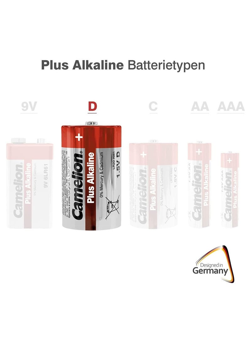 Camelion Camelion Plus LR20 Mono D Alkaline 6 Packs  - Image 3