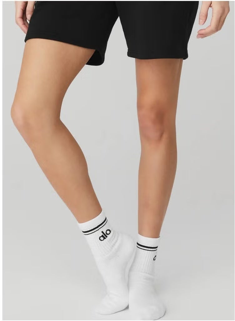 Alo Yoga 2-Pairs Alo Unisex Half-Crew Throwback Sock - Image 3