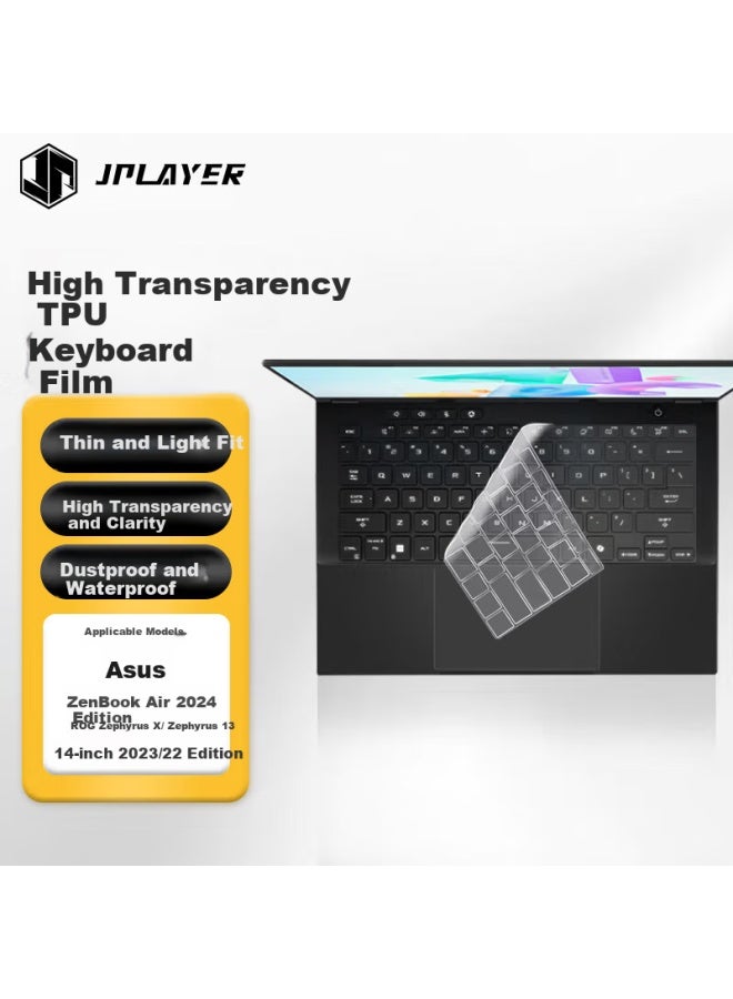 Jplayer Keyboard Protector For Asus Tuf Gaming A16/air Rog Phantom X, Phantom 13 Laptop Keyboard Cover, Dust-proof, High-definition, Ultra-thin Tpu
