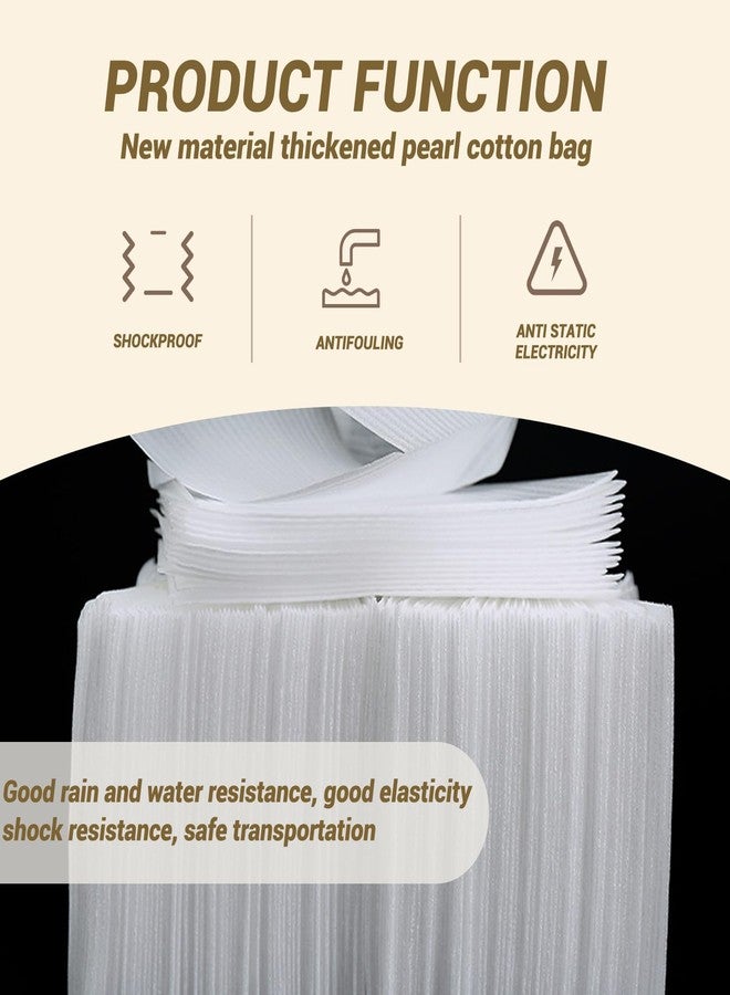 High-PQ 100 Pack Cushion Foam Pouches, Moving Supplies for Dishes, Packing Materials for Dishes & Cups, Glass Packing Paper and Plate Protectors for Moving.(8x 10 x 0.02Inch) - Image 3