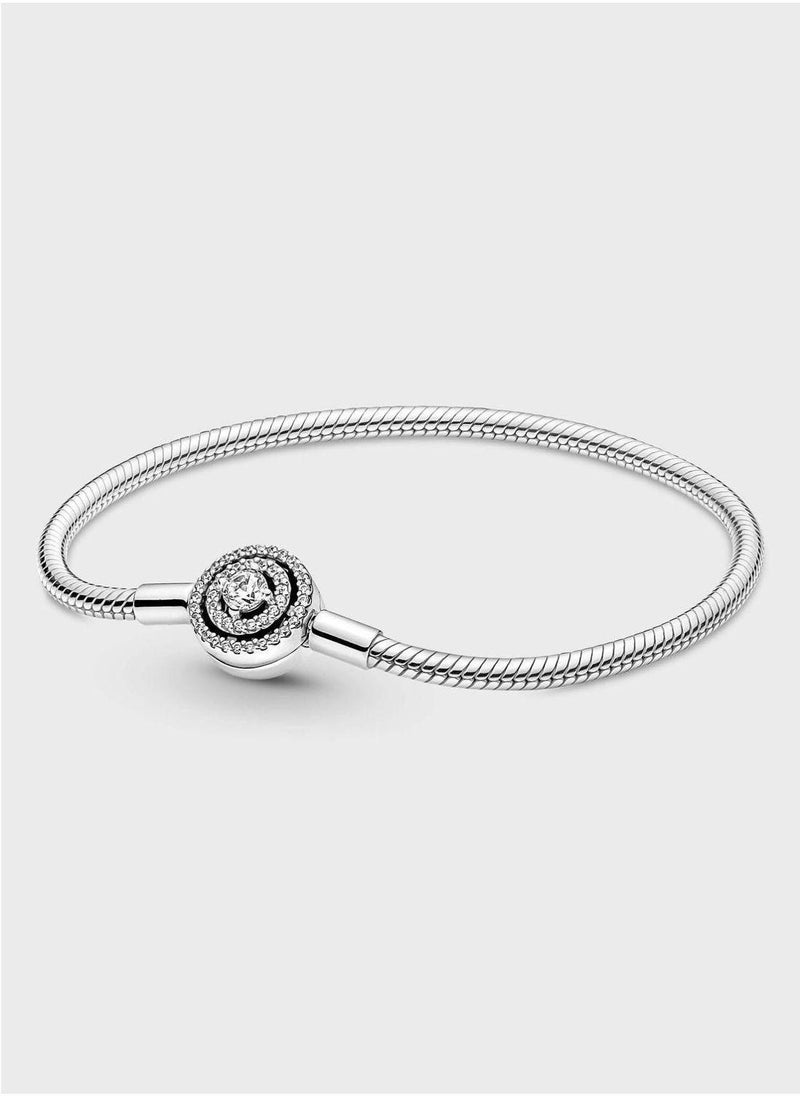 PANDORA Pandora Moments Halo Snake Chain Bracelet  - Image 1