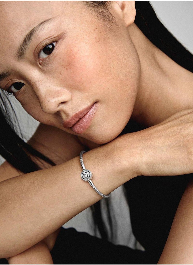 PANDORA Pandora Moments Halo Snake Chain Bracelet  - Image 5