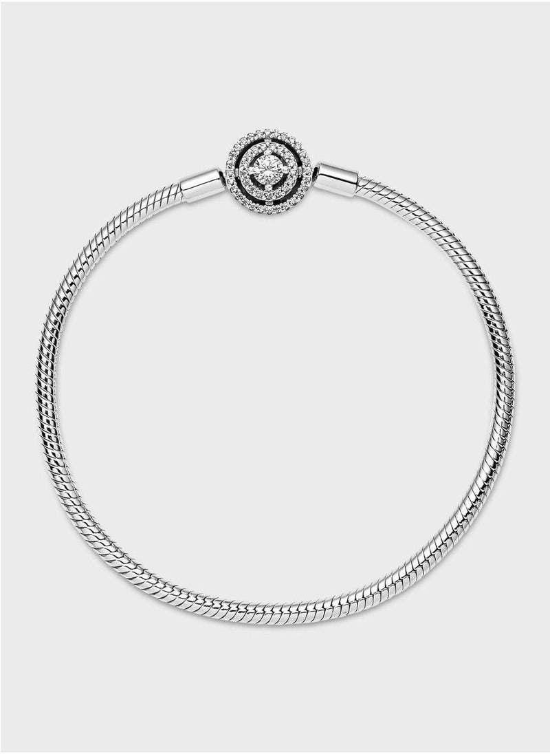 Pandora Moments Halo Snake Chain Bracelet - Image 4