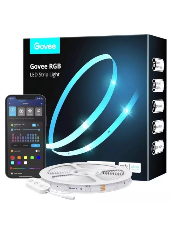 Govee شريط إضاءة LED ذكي داخلي RGB من Govee - 5م - Image 1