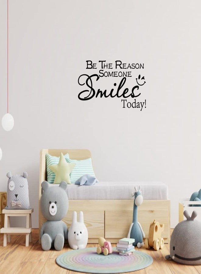 Fencosyn Inspirational Wall Stickers Quotes -Be The Reason Someone Smiles Today- Vinyl Wall Art Decal Positive Removable Decals for Classroom Office Bedroom School Home Decor - Image 5