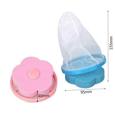 SANGAM TRADERS Washing Machine Flower Ball Shape Floating Reusable Mesh lint Net Trap sehold Tool Cloth Laundry Washer Device Cleaning - Image 2