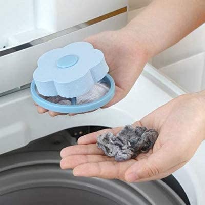 SANGAM TRADERS Washing Machine Flower Ball Shape Floating Reusable Mesh lint Net Trap sehold Tool Cloth Laundry Washer Device Cleaning - Image 4