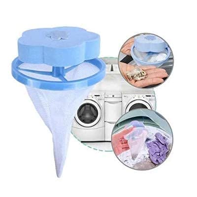 SANGAM TRADERS Washing Machine Flower Ball Shape Floating Reusable Mesh lint Net Trap sehold Tool Cloth Laundry Washer Device Cleaning - Image 1