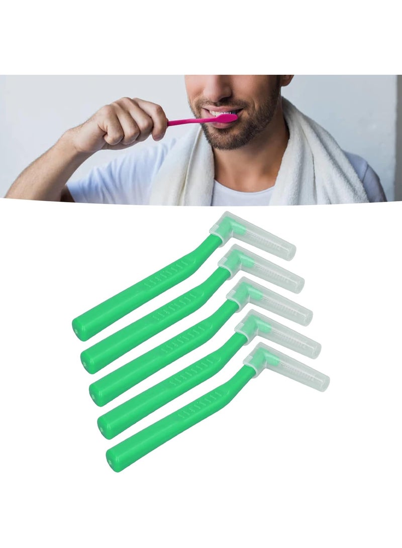 Fdit 5 x L-Shaped Interdental Brushes for Effectively Cleaning Plaque and Removing Accolades Suitable for Dental Care (متعدده الالوان) - Image 5