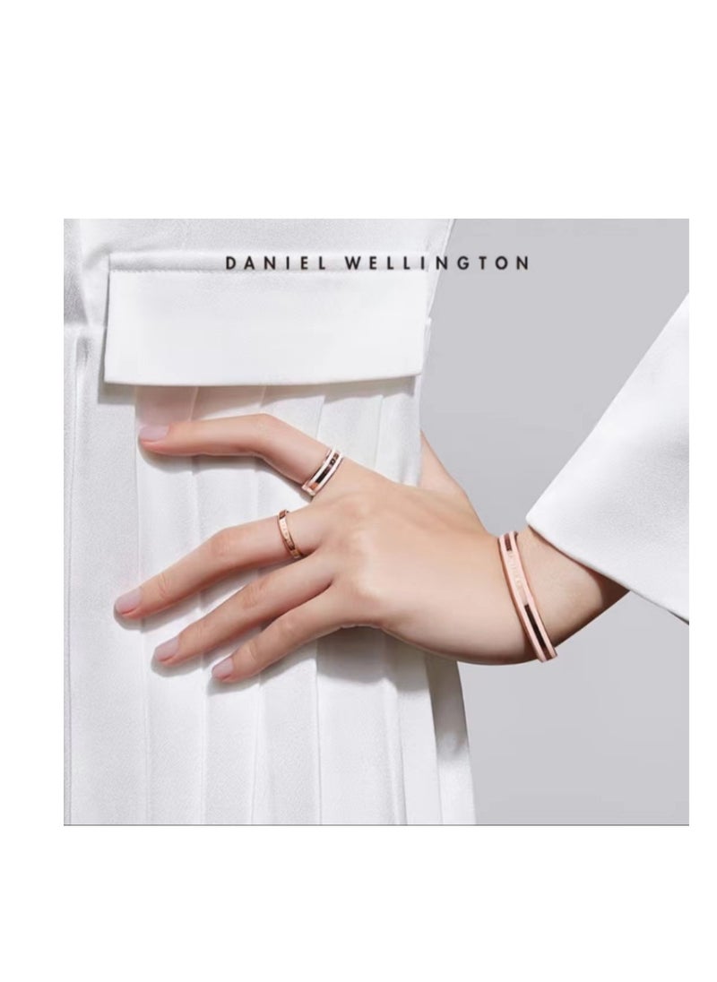 DANIEL WELLINGTON - DANIEL WELLINGTON EMALIE TWO-TONE OPEN-ENDED BRACELET - Image 1
