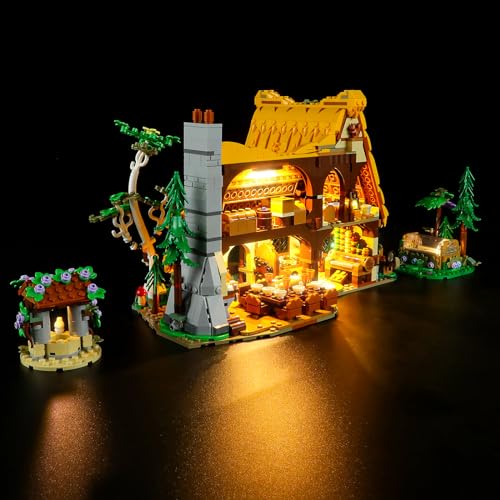 GEAMENT LED Light Kit Compatible with Lego Snow White and The Seven Dwarfs Cottage 43242 Model Set Not Included - Image 1