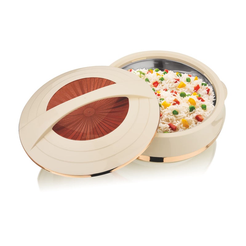 Asian Olympic Inner Steel Casserole, 1600 ml, Rose Gold |PU Insulated| BPA Free | Odour Proof| Food Grade | Easy to Carry | Easy to Store | Ideal for Chapatti | Roti | Serving Casserole - Image 4